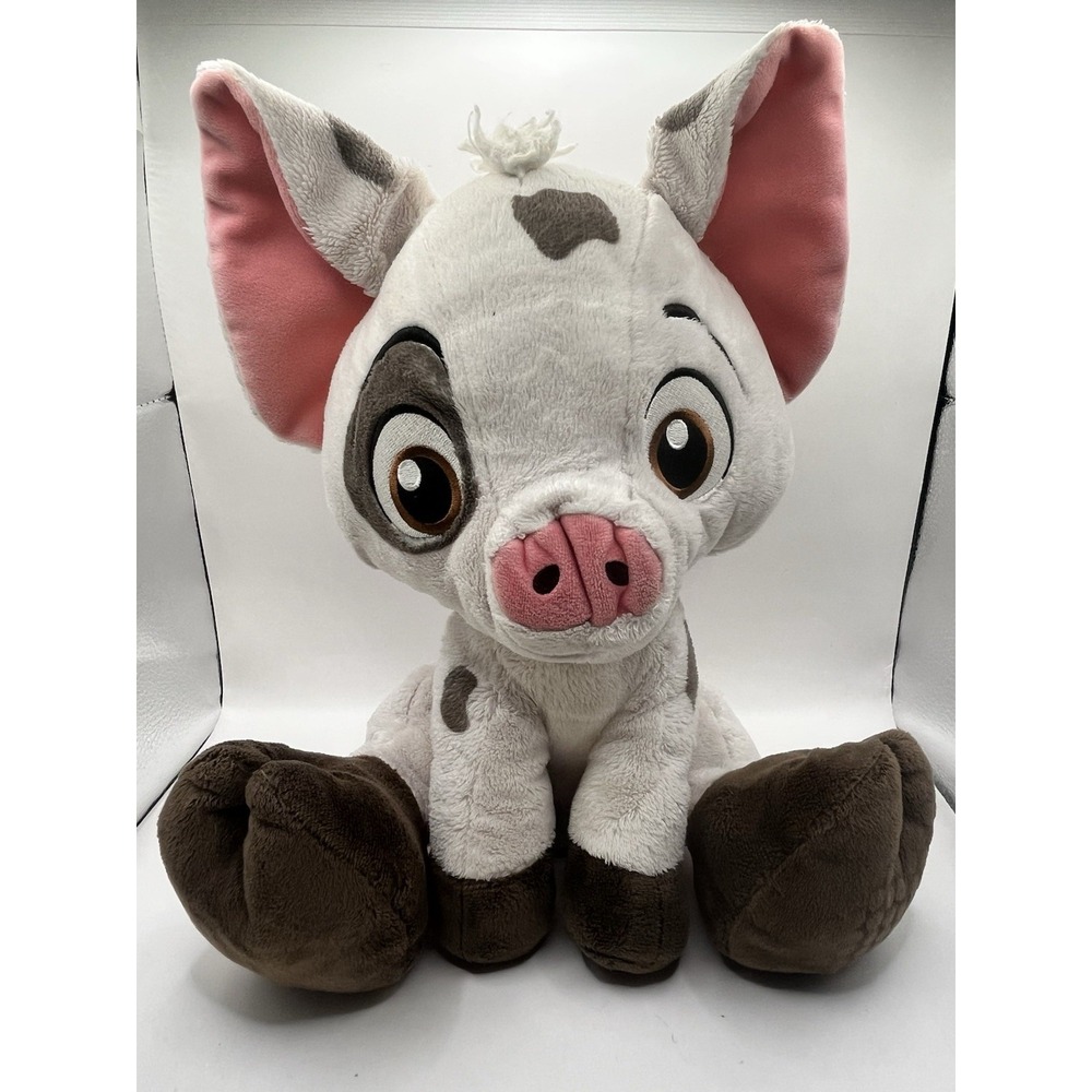 Disney Parks Moana Plush Pig Pua 12" Big Feet Soft Plush Stuffed Animal Sitting